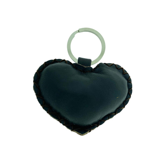 Casa Piel - Llavero De Piel - Keychain Artesanal Corazón